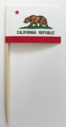 Mini-Fahnen Kalifornien / California Pack à 50 Stück | 26 x 40 mm